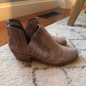 Vince Camuto Taupe Ankle Booties